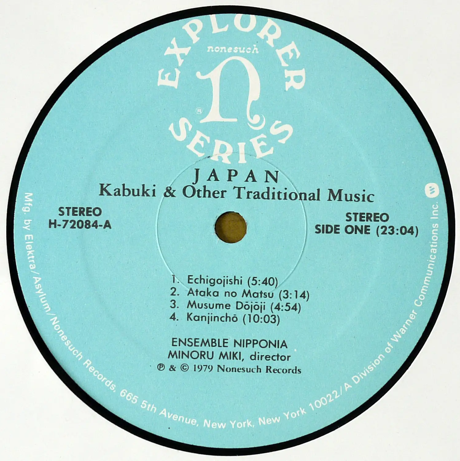 Ensemble Nipponia - Japan; Kabuki & other traditional music (US Original) Vinyl rip in 24 Bit/96 Khz + CD