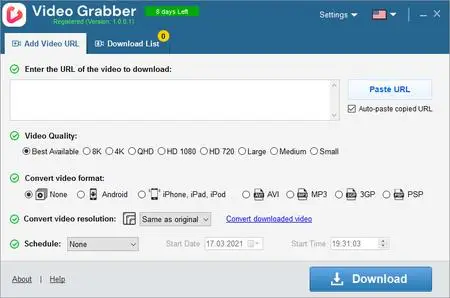 Auslogics Video Grabber 1.0.0.4 Multilingual Portable