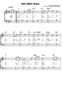 Christmas Sheet Music - The First Noel