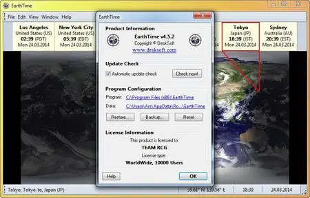 DeskSoft EarthTime 4.5.2
