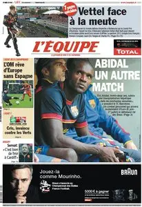 L'Equipe Edition du Vendredi 16 Mars 2012