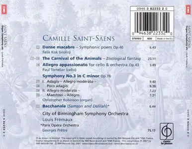 City Of Birmingham Symphony Orchestra/Paris Opéra Orchestra - Saint-Saëns: Organ Symphony... (2007) {Classics For Pleasure}