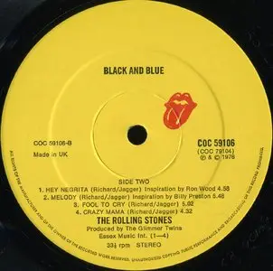 Rolling Stones ‎– Black And Blue {UK Original} Vinyl Rip 24/96