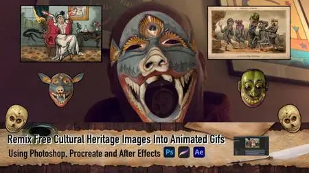 Remix Free Cultural Heritage Images Into Animated Gifs Using Photoshop, Procreate and After Effects
