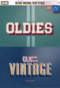 GraphicRiver - Retro Vintage Text Style