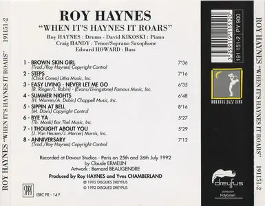Roy Haynes - When It's Haynes It Roars (1992)