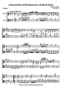 BlakeB - A Second Sett of Six Duetts for a Violin &amp; Tenor: No. 2