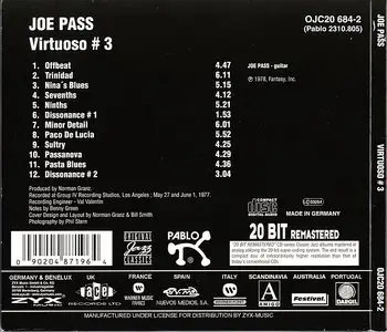 Joe Pass - Virtuoso #3 (2001)