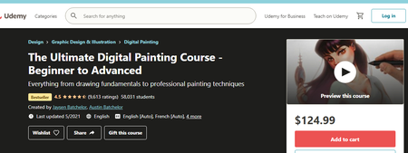 The Ultimate Digital Painting Course - Beginner to Advanced (2021)
