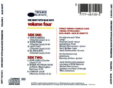 Charles Lloyd a.o. – One Night With Blue Note Preserved Vol. 4 (1985)