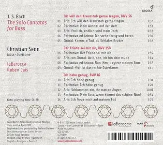 Christian Senn, Ruben Jais, laBarocca - Johann Sebastian Bach: The Solo Cantatas for Bass, BWV 56, 82, 158 (2018)