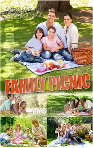 Family Picnic - UHQ Stock Photo