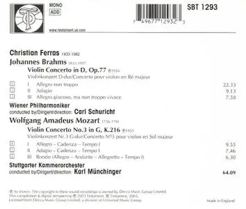 Christian Ferras - Brahms: Violin Concerto; Mozart: Violin Concerto No. 3 (2003)
