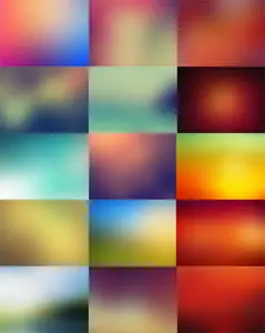 16 Blurry Backgrounds Set