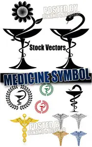 Medicine snake symbol - Stock Vectors