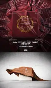 GraphicRiver - Logo Mockup on Covered Box with Fabric