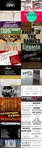 90 Latin and Cyrillic Fonts Collection