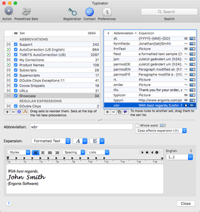 Typinator 8.3 macOS