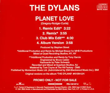 The Dylans - Planet Love (Promo Only CD Single) (1991)