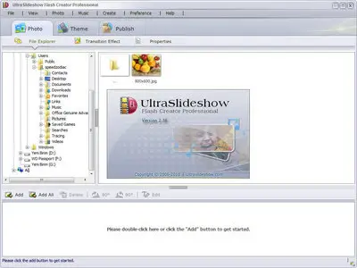 Ultraslideshow Flash Creator Professional 1.36 Portable