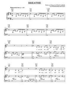 Breathe - Faith Hill (Piano-Vocal-Guitar)