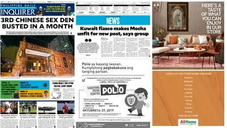Philippine Daily Inquirer – October 02, 2019