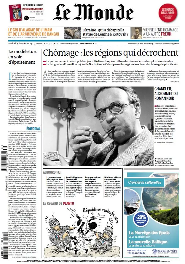 Le Monde & Suppléments du Vendredi 27 Décembre 2013