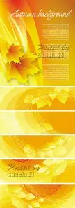 Autumn Backgrounds & Banners Vector