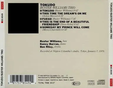 Buster Williams Trio - Tokudo (1978) {Denon}