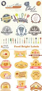 Vectors - Food Bright Labels