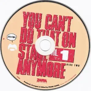 Frank Zappa - You Can't Do That On Stage Anymore. Vol. 1 (1988) [2CD] {2012 UMe Remaster}