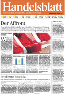 Handelsblatt vom Donnerstag, 26. Februar 2015