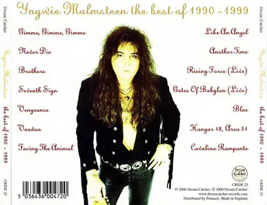 Yngwie Malmsteen - The Best Of 1990-1999 (2000) [Dream Catcher, CDIRE 25]