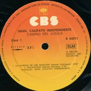 Imán, Califato Independiente ‎– Camino Del Águila {Original Spain} Vinyl Rip 24/96