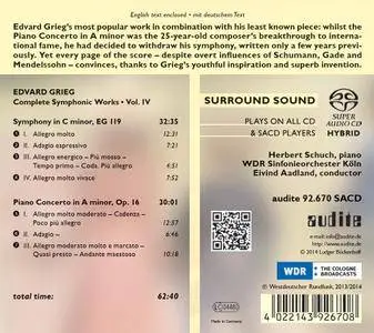 Herbert Schuch, Eivind Aadland - Grieg: Complete Symphonic Works Vol.IV (2014) [Official Digital Download 24/44.1]