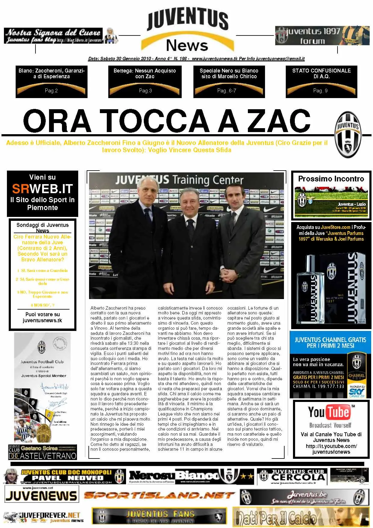 Juventus News 30.01.2010