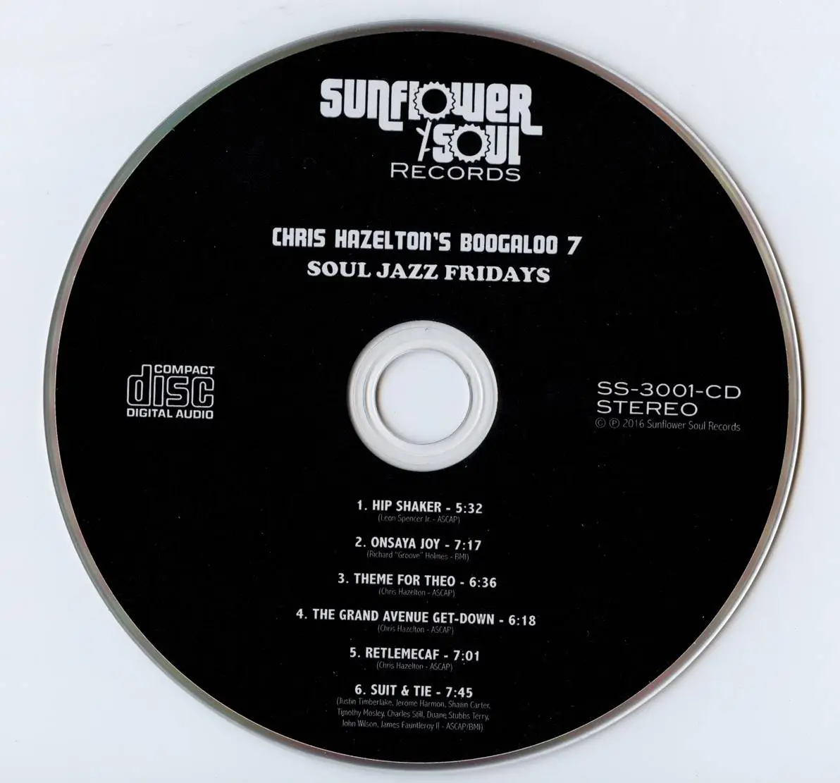 Chris Hazelton's Boogaloo 7 - Soul Jazz Fridays (2016) {Sunflower Soul Records SS-3001 rec 2015}