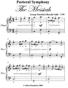 «Pastoral Symphony the Messiah Easiest Piano Sheet Music» by George Friedrich Handel