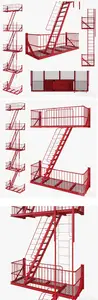 3dsky - Street fire escape 3231054 - 3D Model