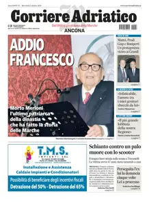 Corriere Adriatico Ancona - 2 Ottobre 2024