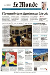 Le Monde du Dimanche 25 et Lundi 26 Janvier 2026
