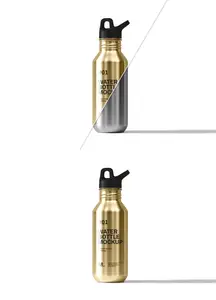 Stainless Steel Water Bottle Mockup 1655975473