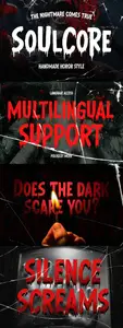Soulcore Horror Display Font 7NE8JRB