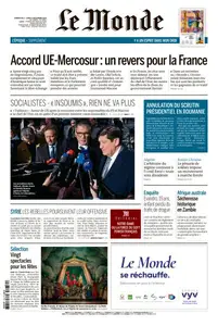 Le Monde du Dimanche 8 et Lundi 9 Décembre 2024