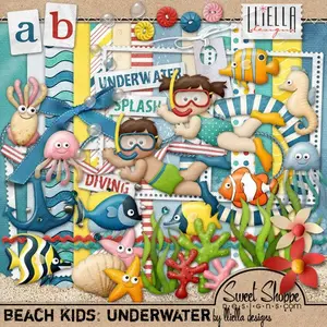 Scrap kit - Beach Kids Underwater