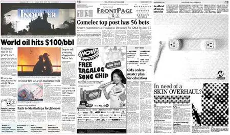 Philippine Daily Inquirer – January 04, 2008