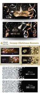 Vectors - Luxury Christmas Banners