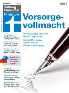 Finanztest - Oktober 2017