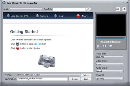 Odin Blu-ray to HD Converter 9.8.4