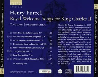 Harry Christophers, The Sixteen - Henry Purcell: Royal Welcome Songs for King Charles II (2018)